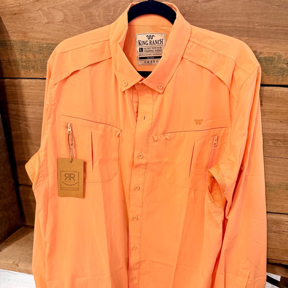 King Ranch Men's Elite Vented Fishing Shirt